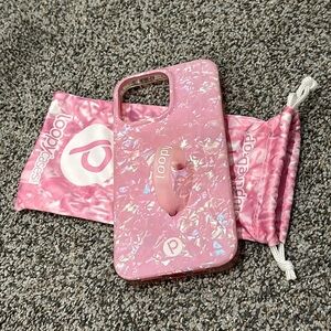 Loopy Cases Pink Opal Shell - iPhone 14 Pro Max - Lefty